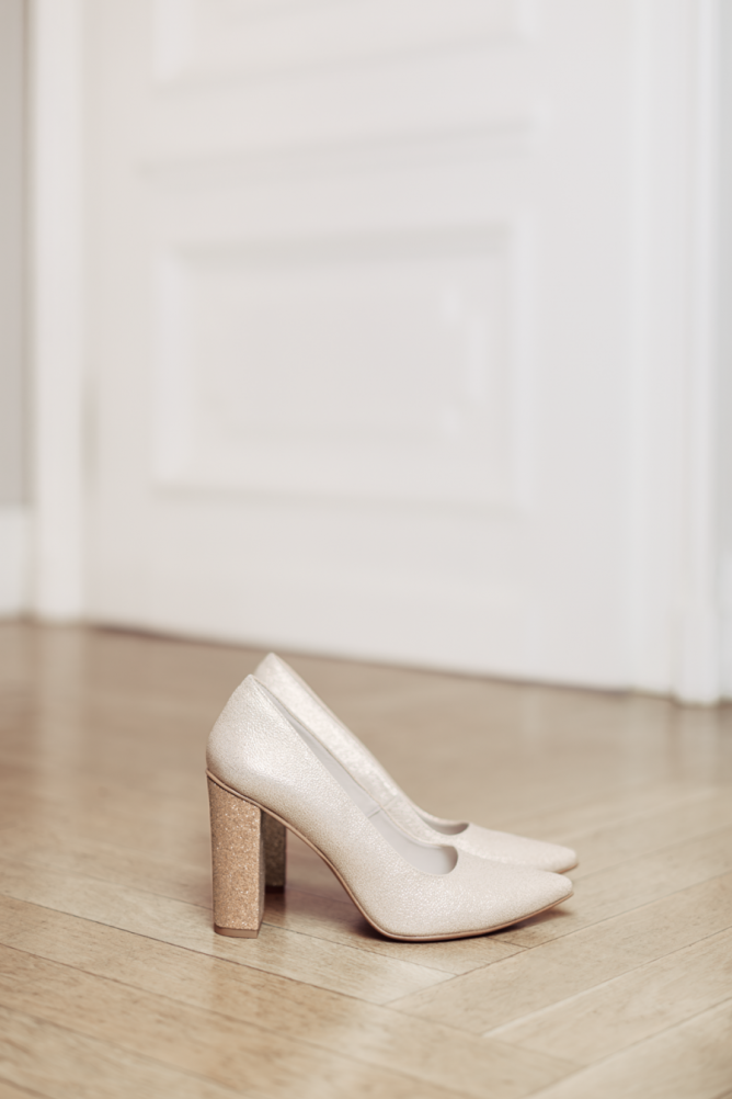 model 207 czółenko - kolor GRES ZŁOTO, obcas nr 4, wys. 10cm, powlekany - kolor C32 ZŁOTO